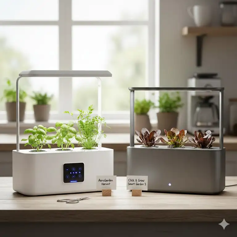 Aerogarden vs Click and Grow: 7 Best Smart Gardens for 2026