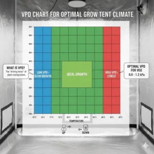 Using a VPD chart to optimize your grow tent climate control strategy