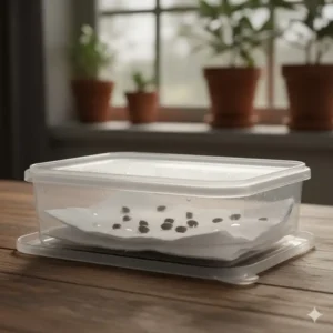 Using the paper towel method as an alternative step within the germination kit for weed process